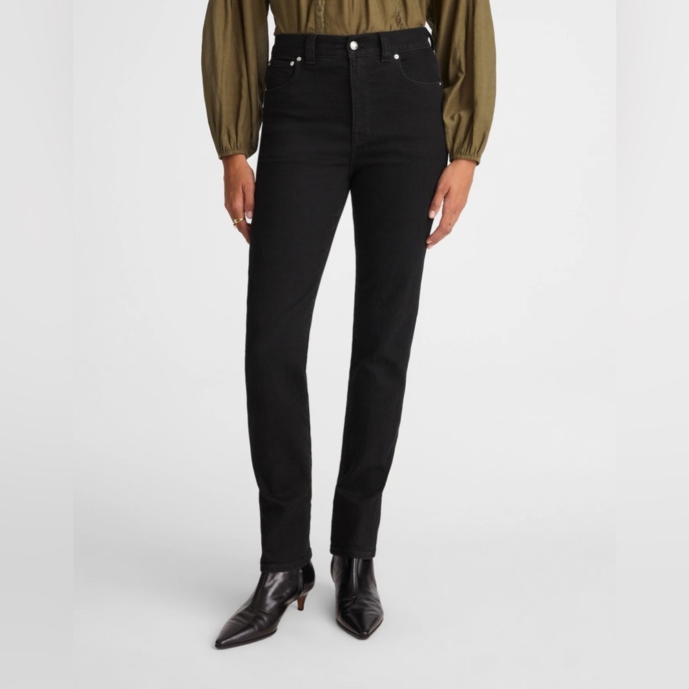 Madewell The Perfect Vintage Jean - Comfort Stretch Size 29 Black Frost - Picture 2 of 8